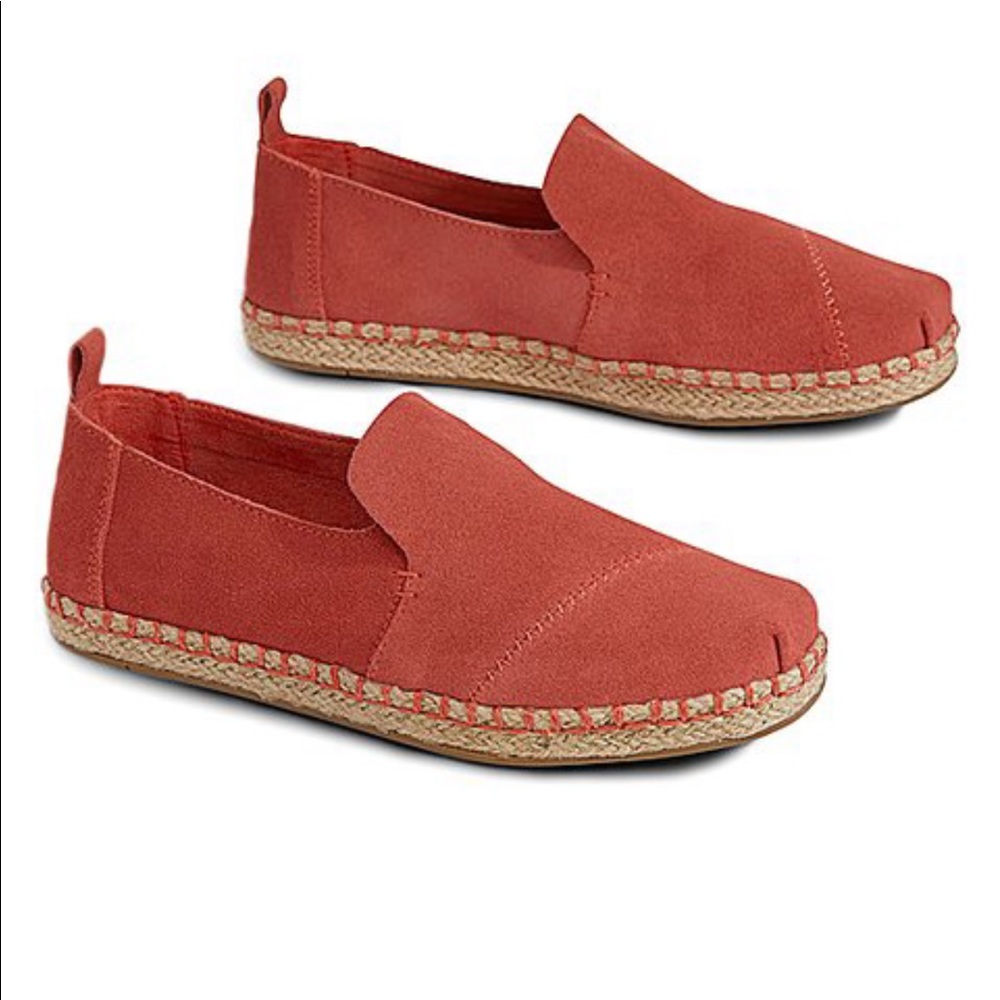 TOMS Alpargata Rope Hibiscus Suede Espadrilles